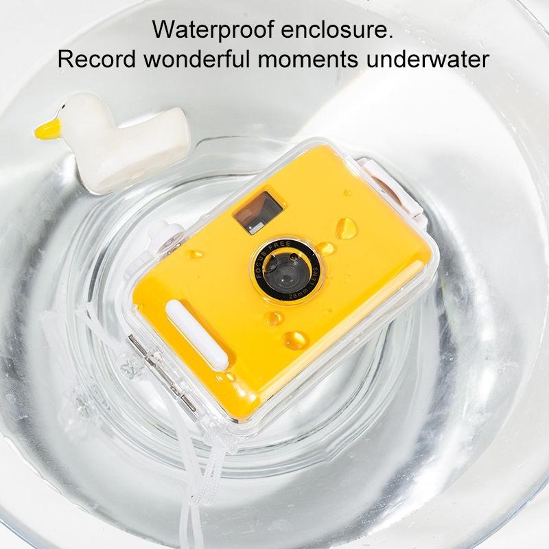 Retro Waterproof Camera with Disposable Film - Cute White Shell 3
