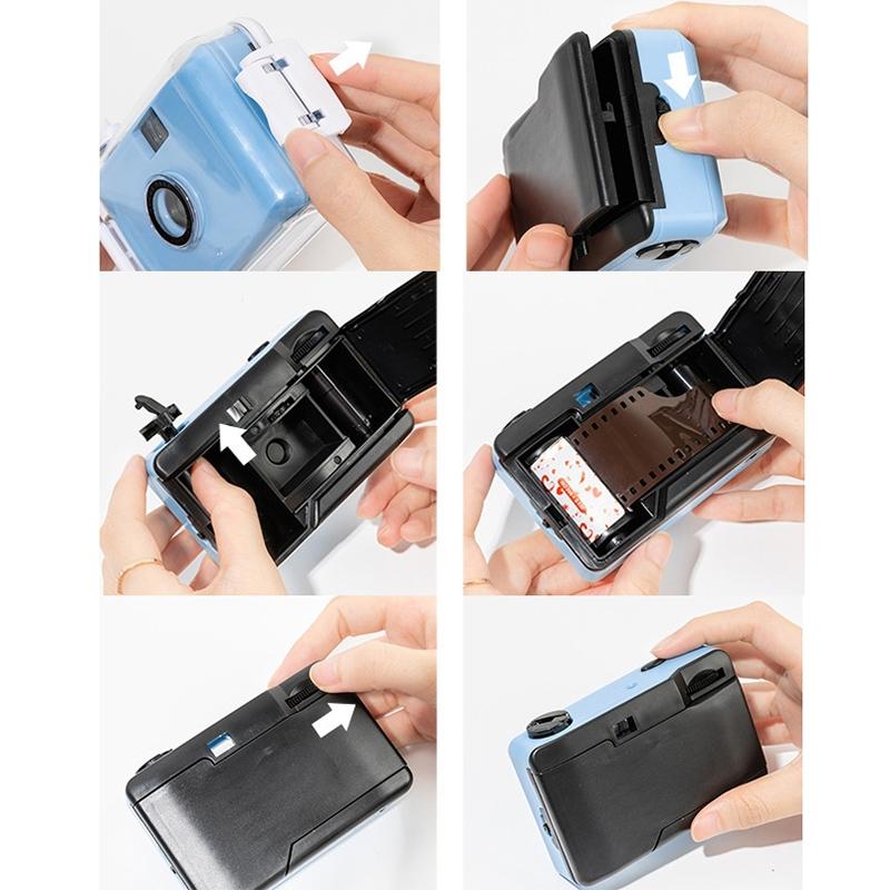 Retro Waterproof Camera with Disposable Film - Cute White Shell 6