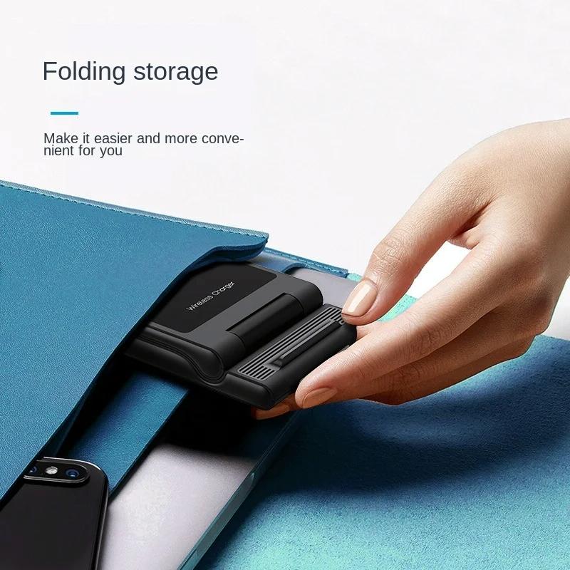 15W Foldable 3 In 1 Wireless Charger Black 5