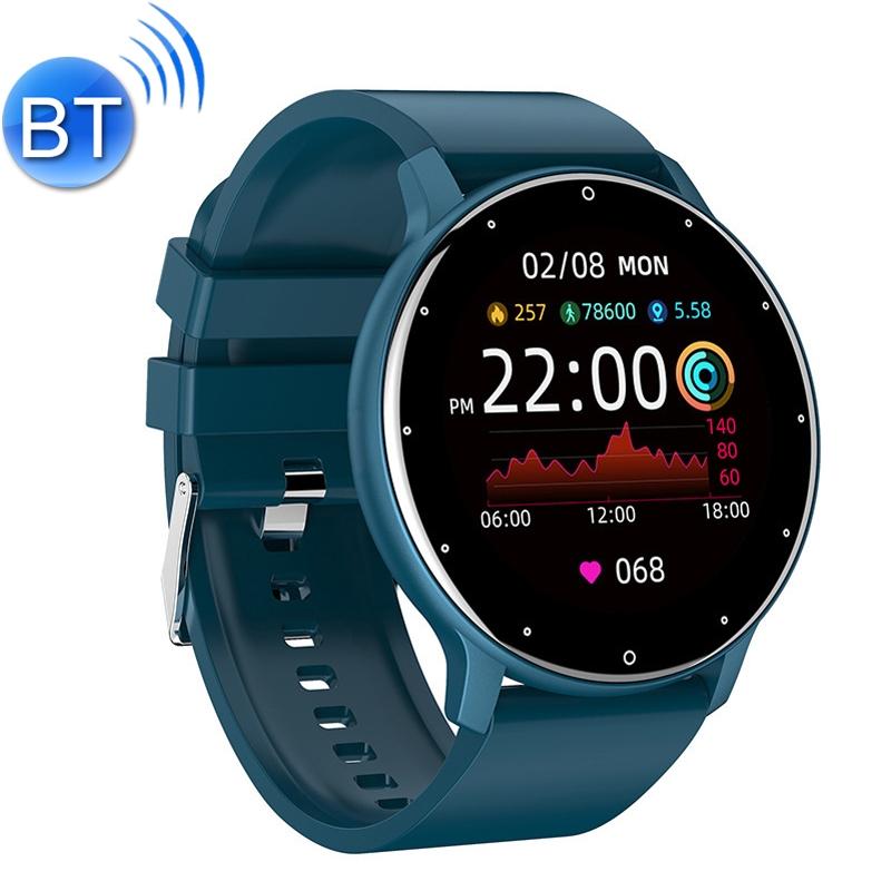 Smart Heart Rate Blood Pressure Oxygen Monitoring Sports Pedometer Wireless Bluetooth Watch - Blue 4