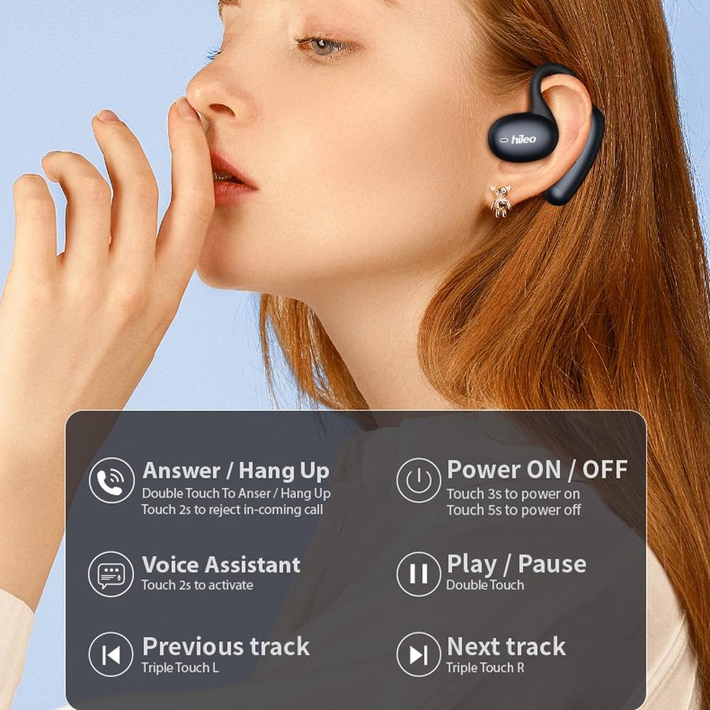 Waterproof Wireless Earphones with Touch Control - Ipx5 - Black 5