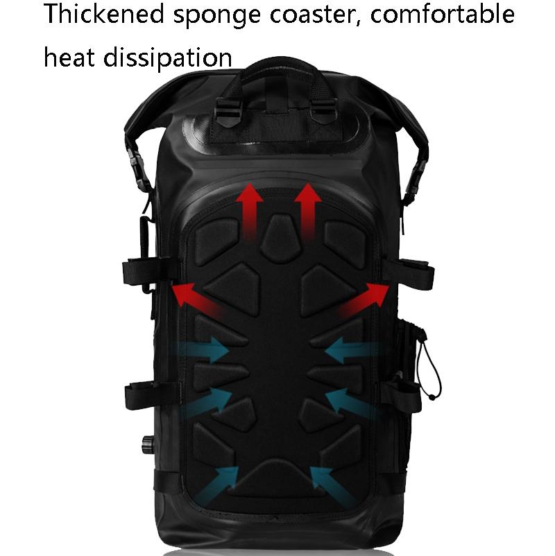 Waterproof 35L Outdoor Backpack Large Capacity Black 7