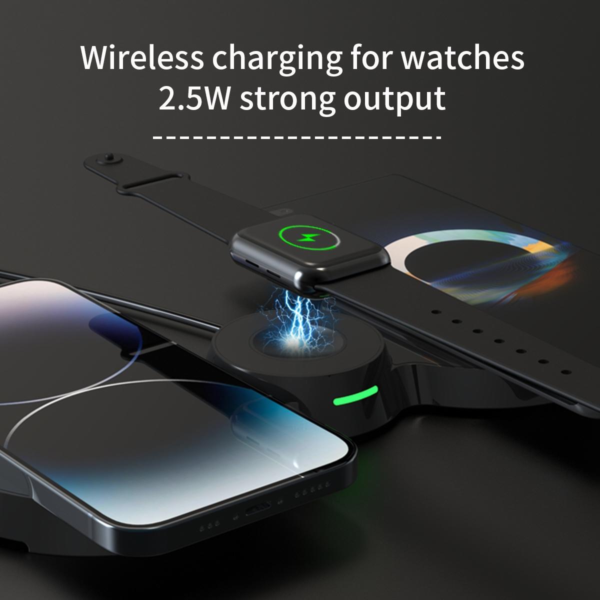 15W 3 In 1 Transparent Magnetic Wireless Charger 6