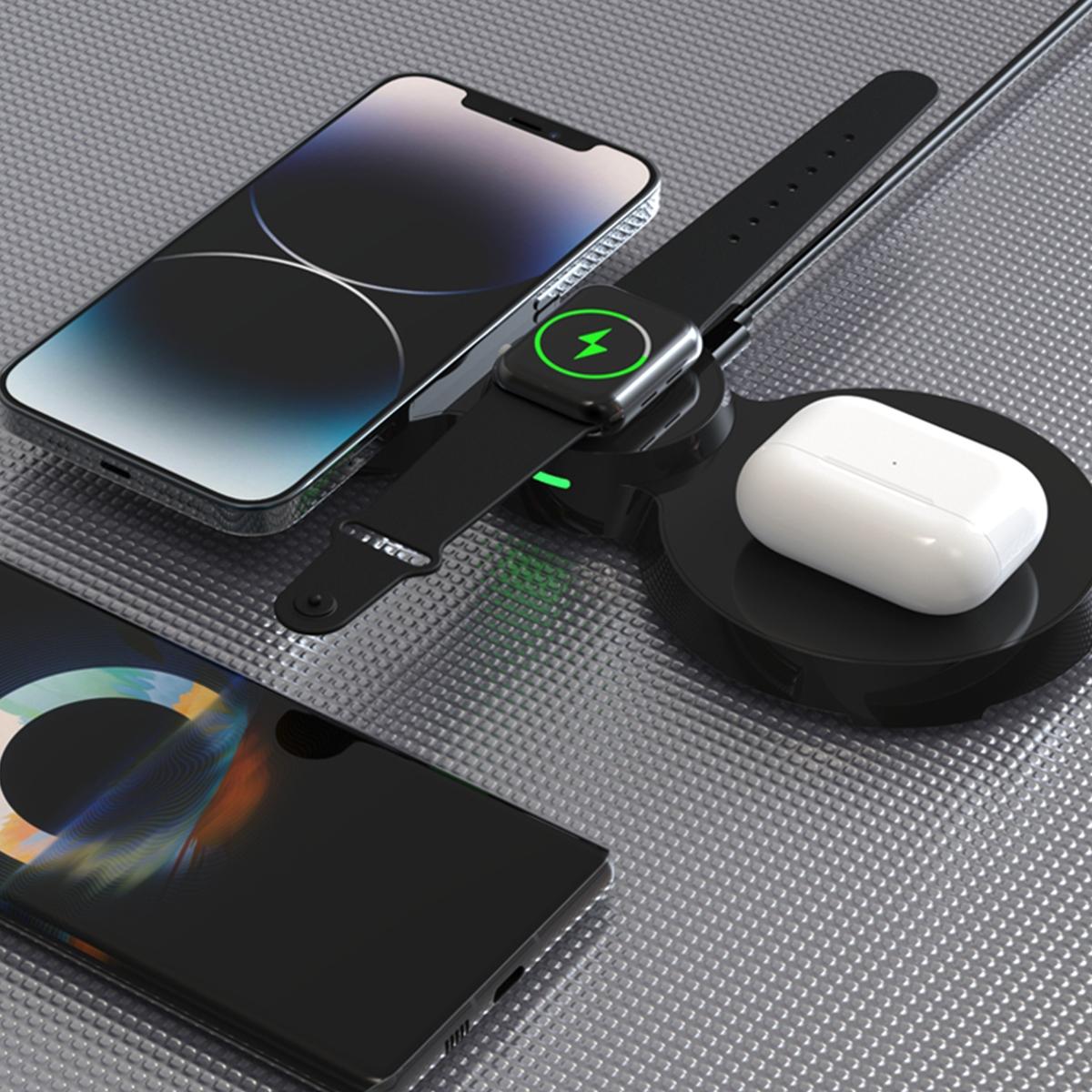 15W 3 In 1 Transparent Magnetic Wireless Charger 8