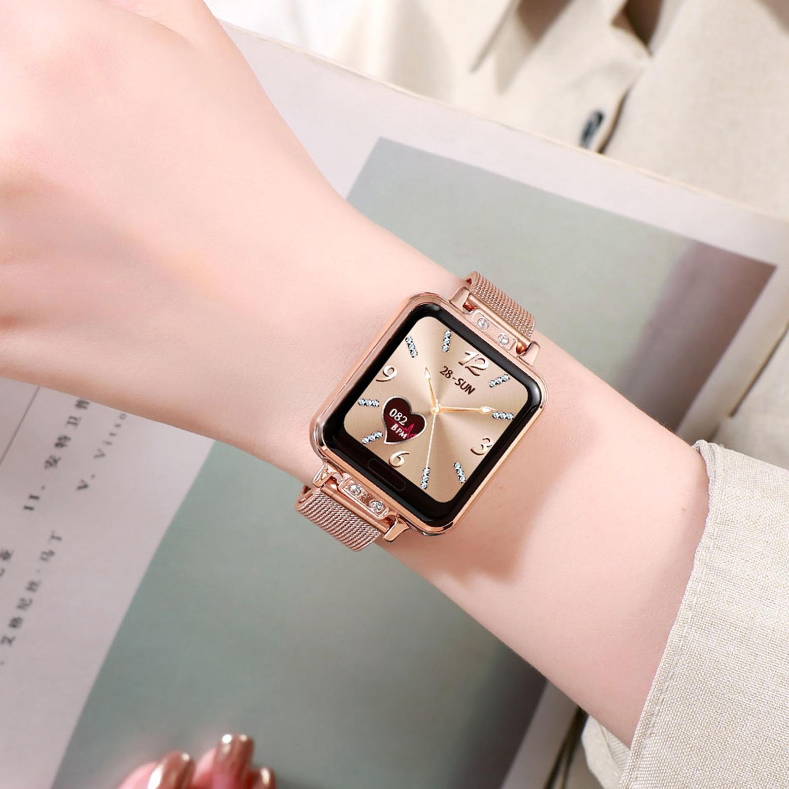 1.22 Inch Waterproof Smart Watch With Sleep & Heart Rate Monitor - Gold 8