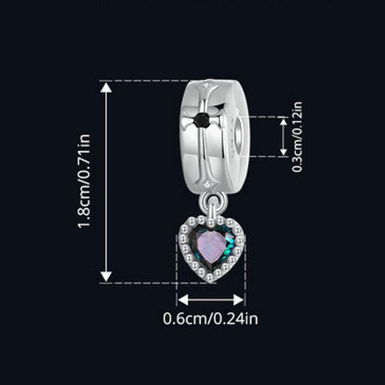 925 Sterling Silver Fantasy Love Beaded Pendant 3