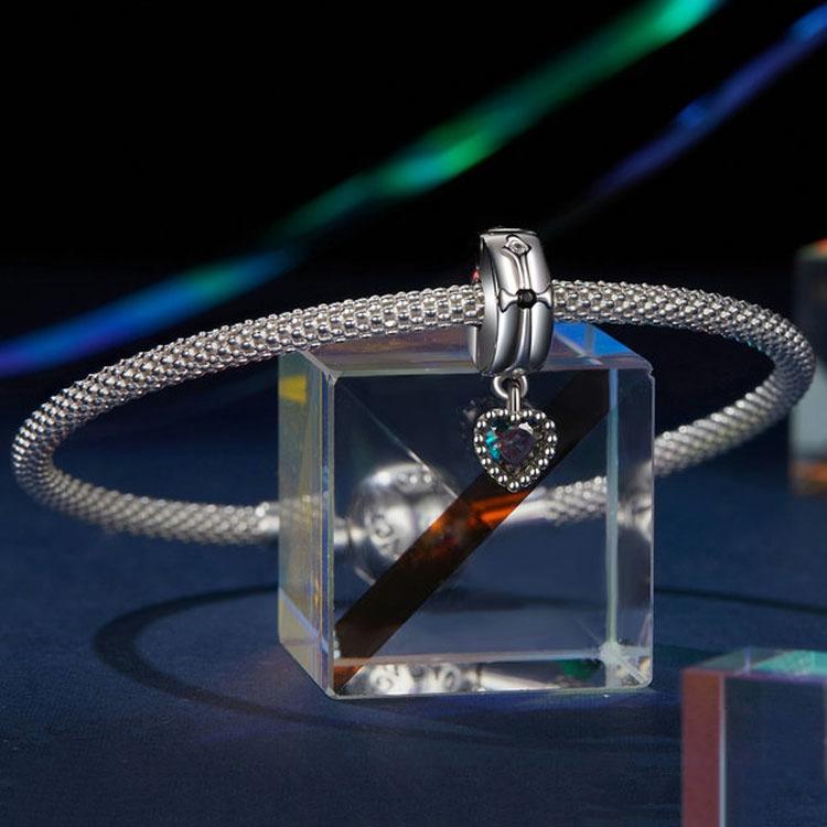 925 Sterling Silver Fantasy Love Beaded Pendant 6