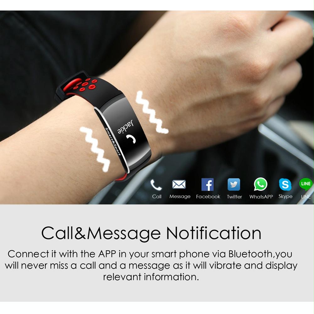 Waterproof Heart Rate Monitor Fitness Tracker - Black 6