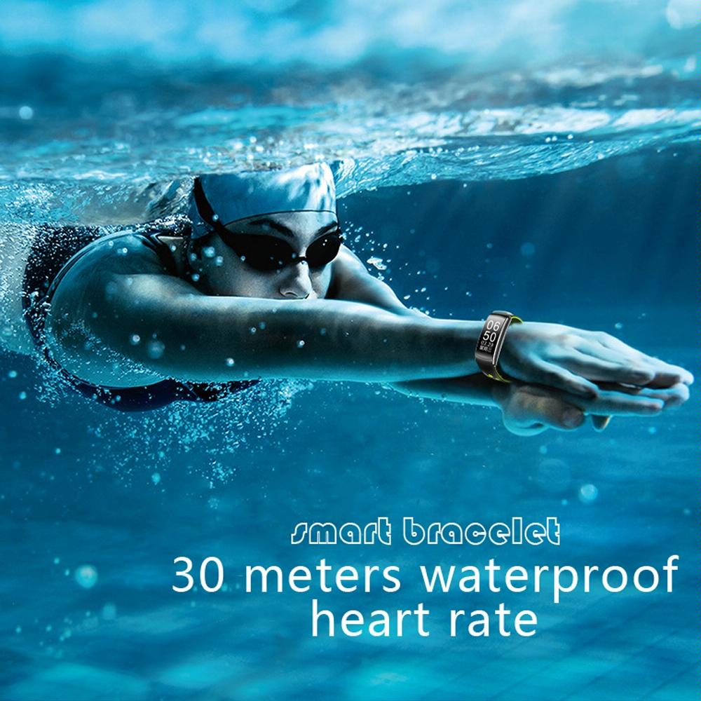 Waterproof Heart Rate Monitor Fitness Tracker - Black 14