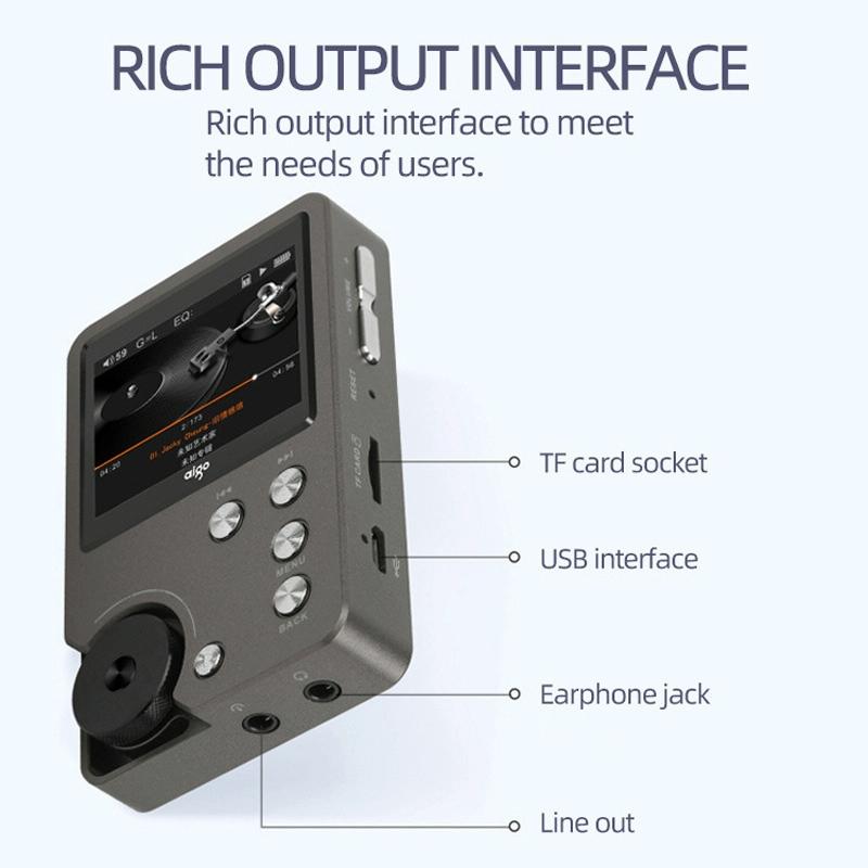 Lossless Dsd256 Music Player Silver Gray - Without Tf Card 11