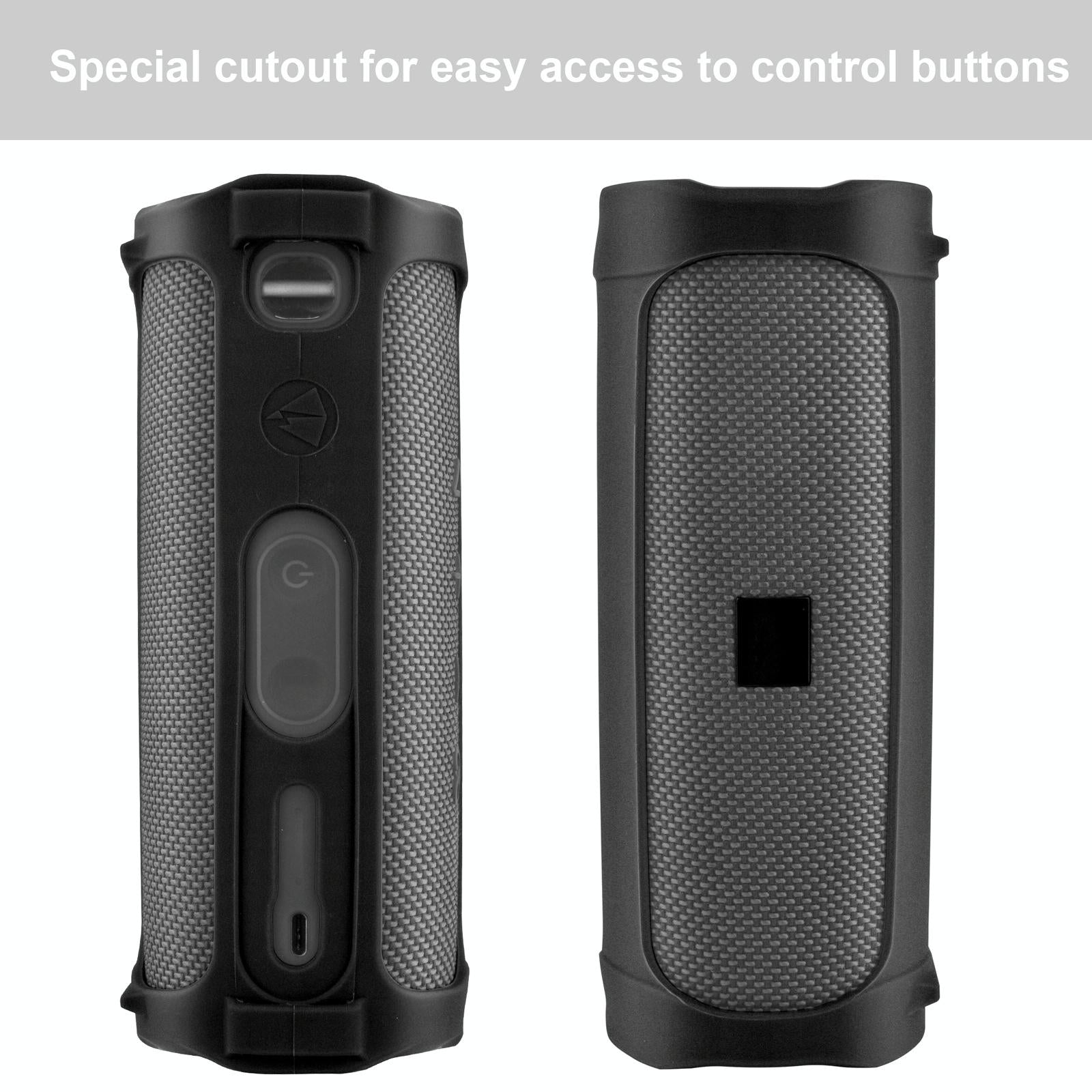 Soft Silicone Sleeve for Jbl Flip5 Speaker - Portable and Protective - Red 4