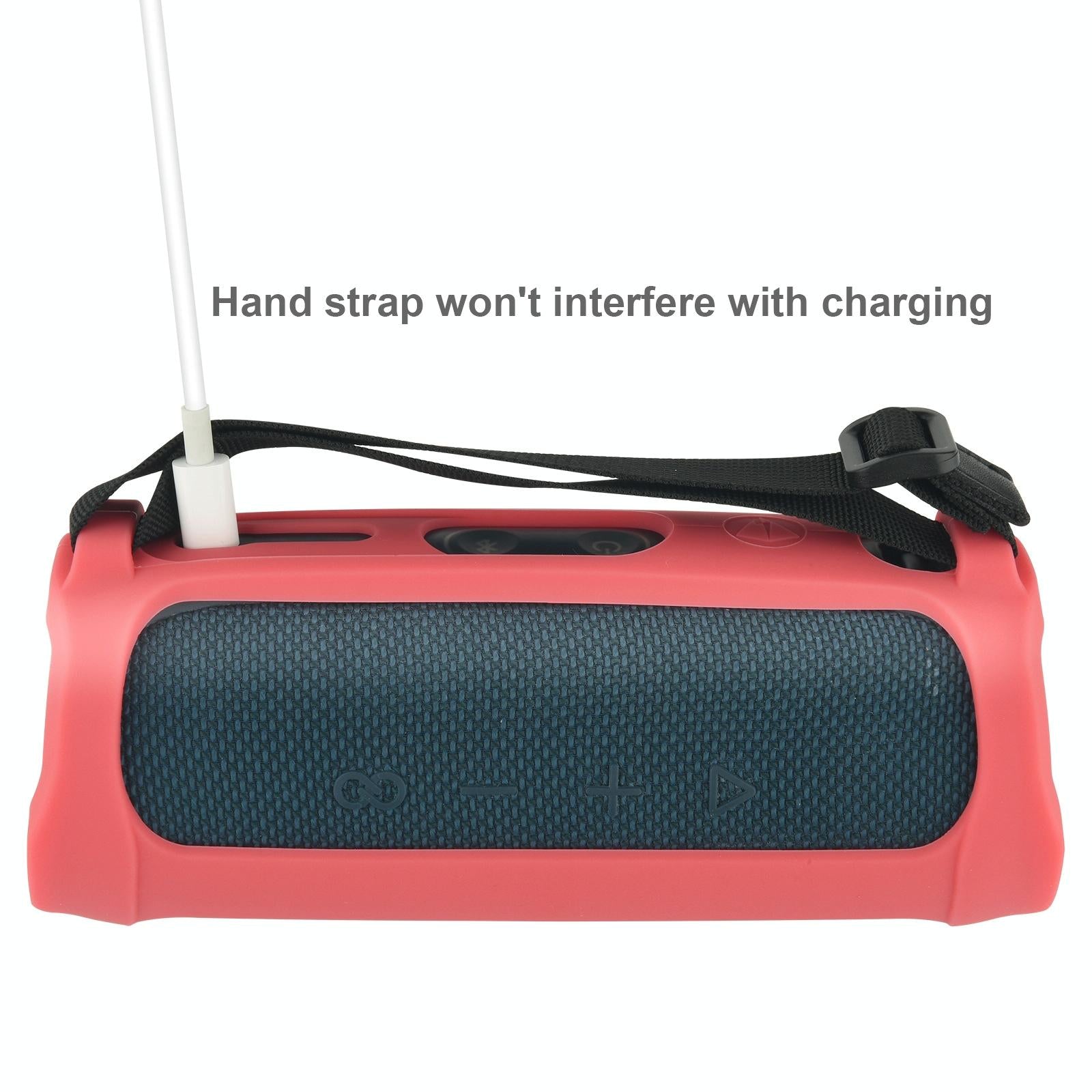 Soft Silicone Sleeve for Jbl Flip5 Speaker - Portable and Protective - Red 7
