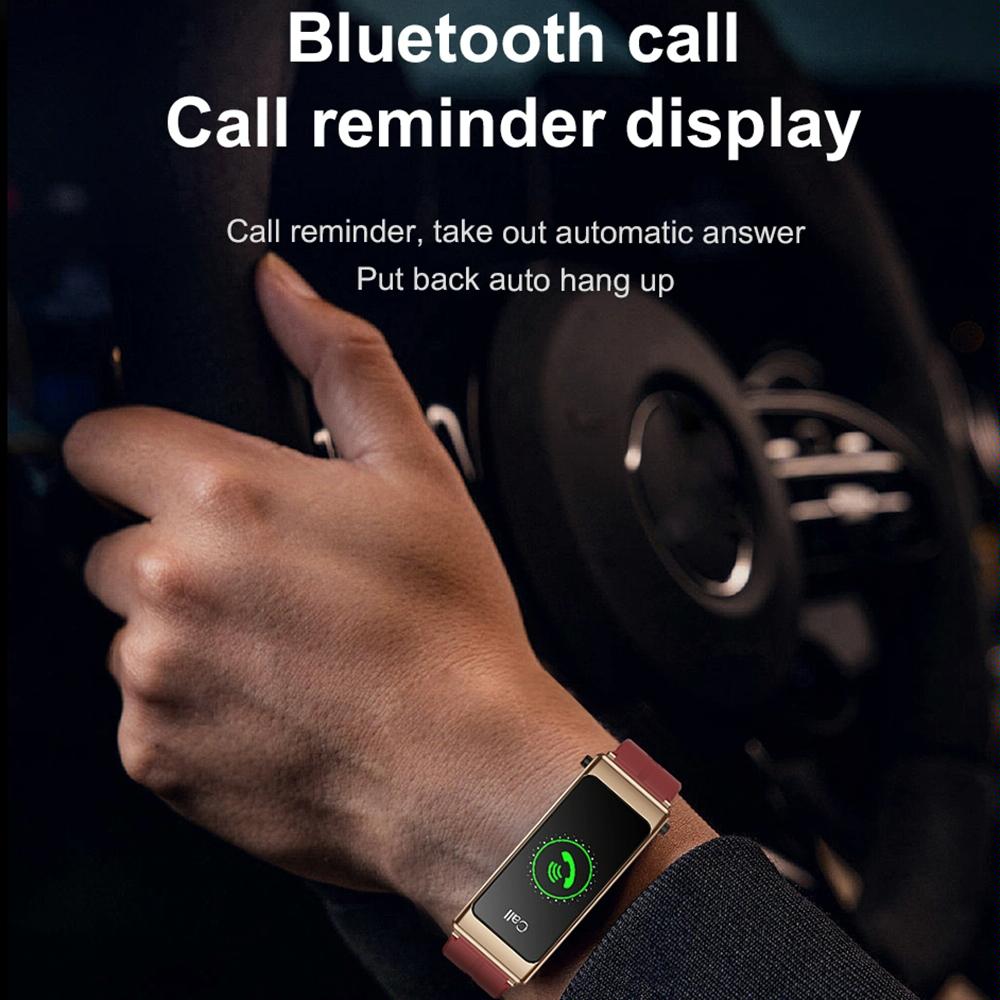 1.14 Inch Steel Band Earphone Detachable Smart Watch Support Bluetooth Call - Black 4