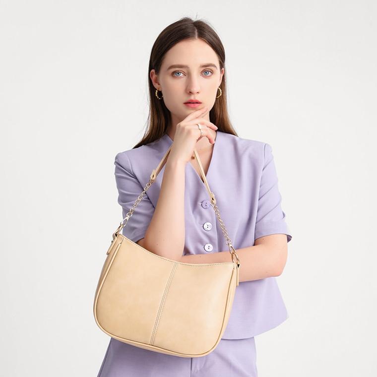 Adjustable Leather Crossbody Bag Large Capacity - Blue 3