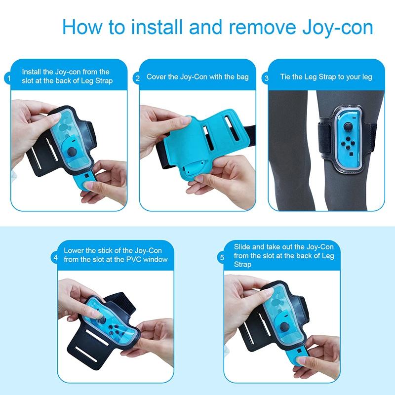 2-pack Joy-con Leg Straps for Nintendo Switch - Black 7