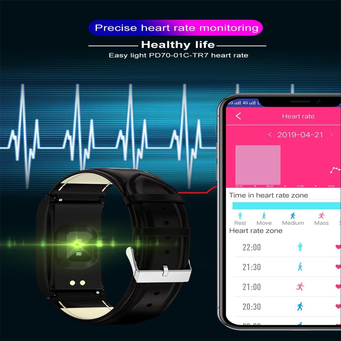 Waterproof Smart Watch With Heart Rate And Sleep Monitoring - Black 4