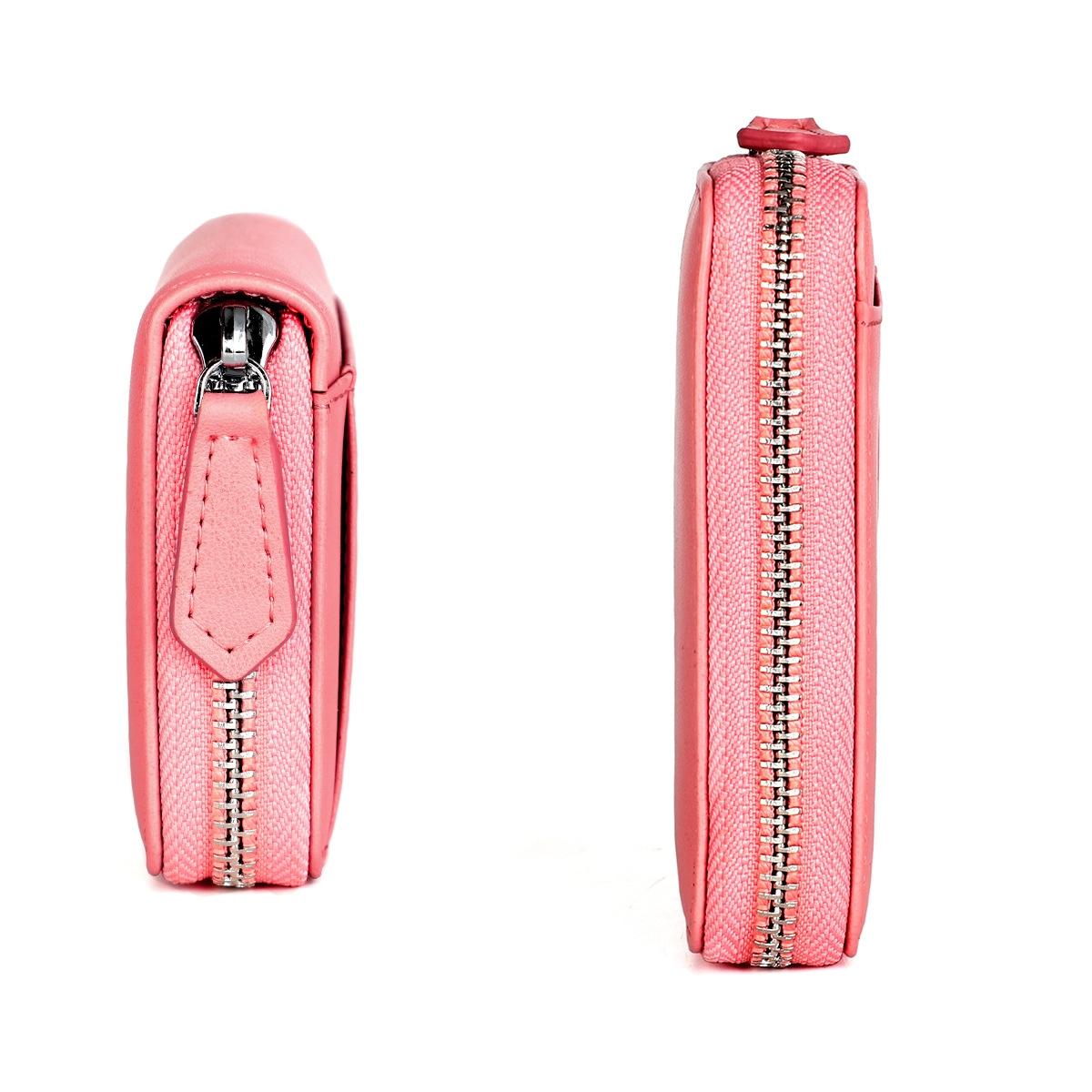 Rfid-protected Leather Coin Purse - Secure & Stylish - Pink 6