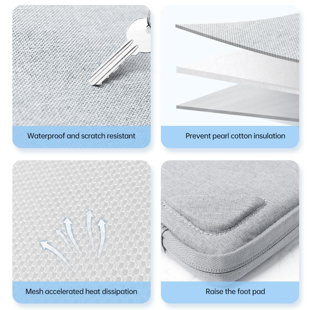 Portable Oxford Laptop Bag - Durable Fabric - Dark Blue 5