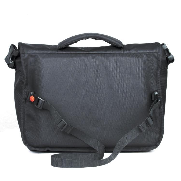 Waterproof Nylon Cycling Shoulder Bag Large Capacity Black 4