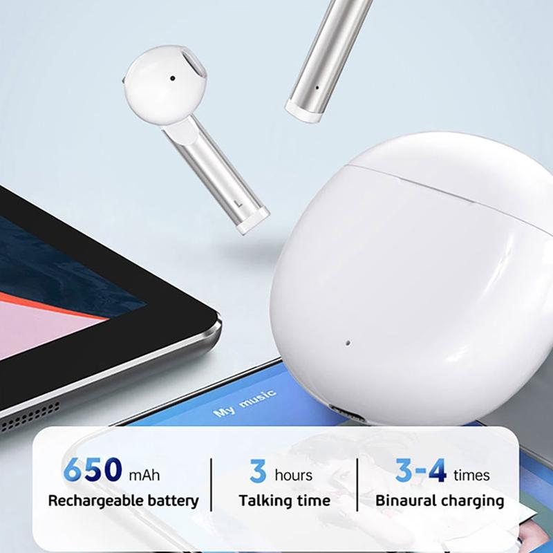 Wireless Tws 5.0 Earbuds with 650mah Charging Case & Language Wakeup - White 8