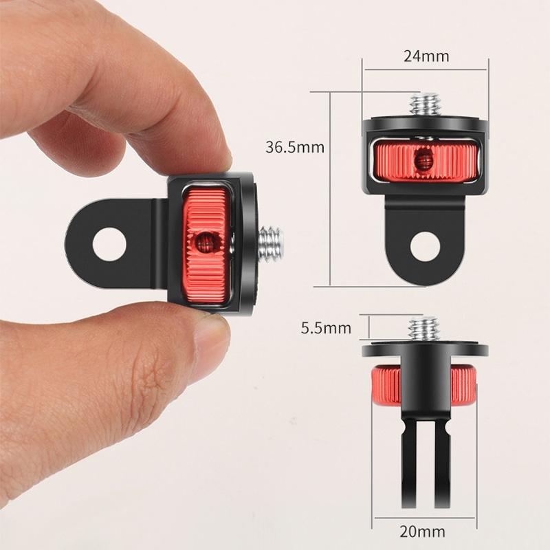 Universal Tripod Adapter for Action Cameras - 1 / 4 Inch Screw - Black 4