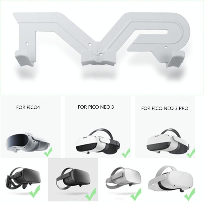 Universal Vr Wall Mount Stand - Compatible - White 5