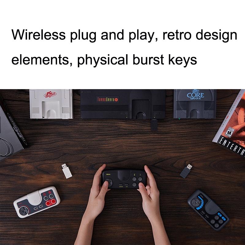 8bitdo Pce2.4g Wireless Gamepad for Nintendo Switch - Light Gray 6