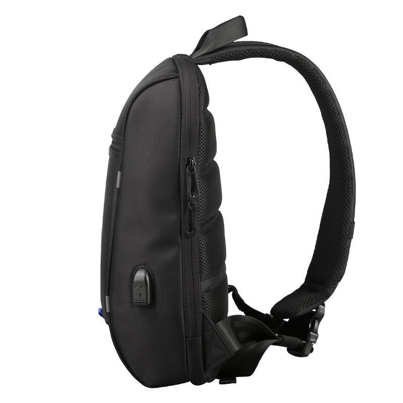 Versatile Black Crossbody Backpack For School Or Leisure 5