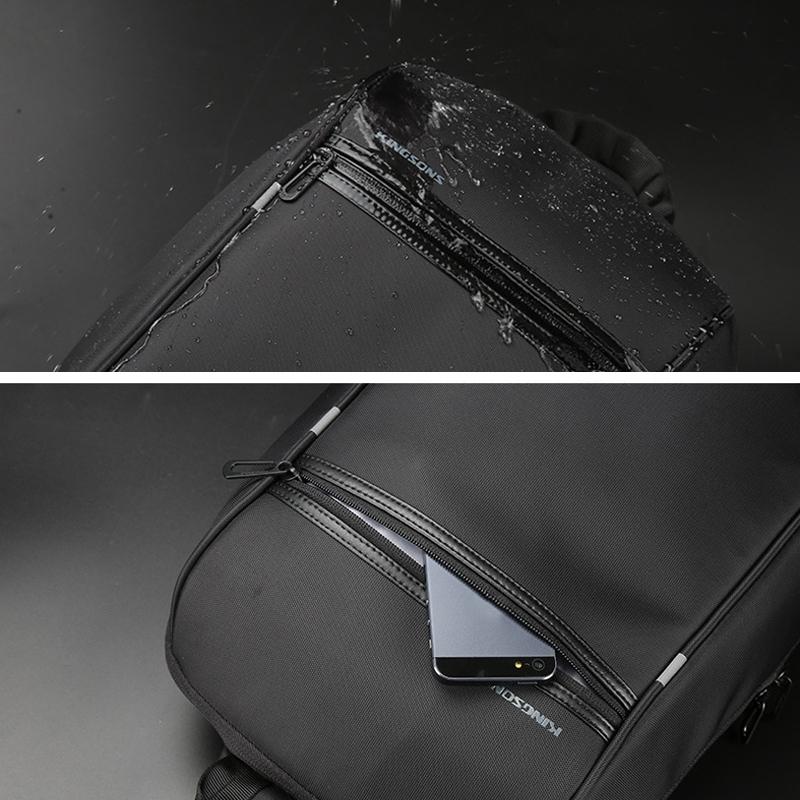 Versatile Black Crossbody Backpack For School Or Leisure 6