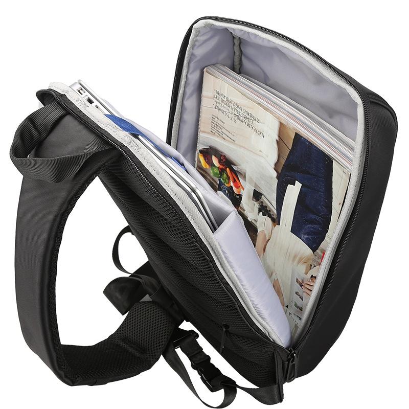 Versatile Black Crossbody Backpack For School Or Leisure 9