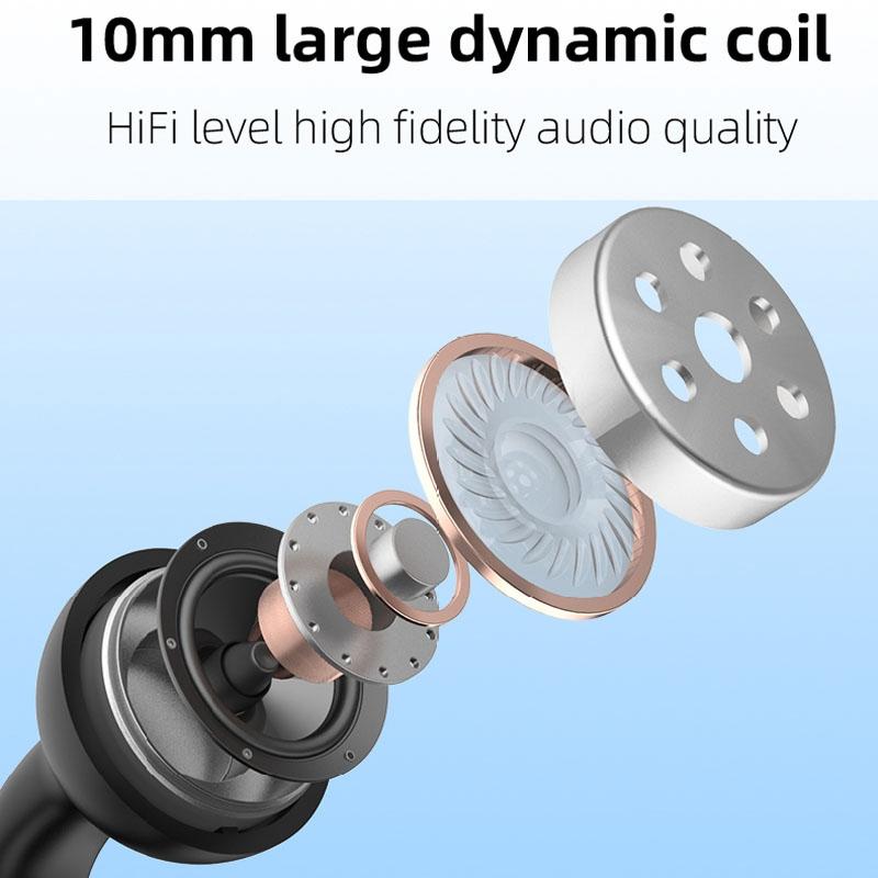 Wireless Single Ear Clip-on Bluetooth Earphone - M-s8 - Black 6