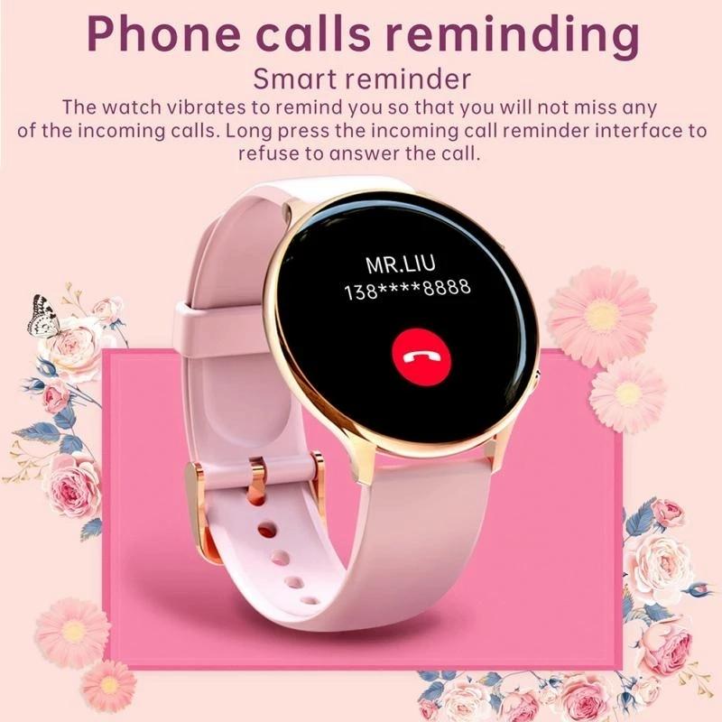 Smart Watch With Body Temp / Heart / Bp / Oxygen / Sleep Monitoring And Menstrual Cycle Prediction - Ip67 Waterproof - Black 8