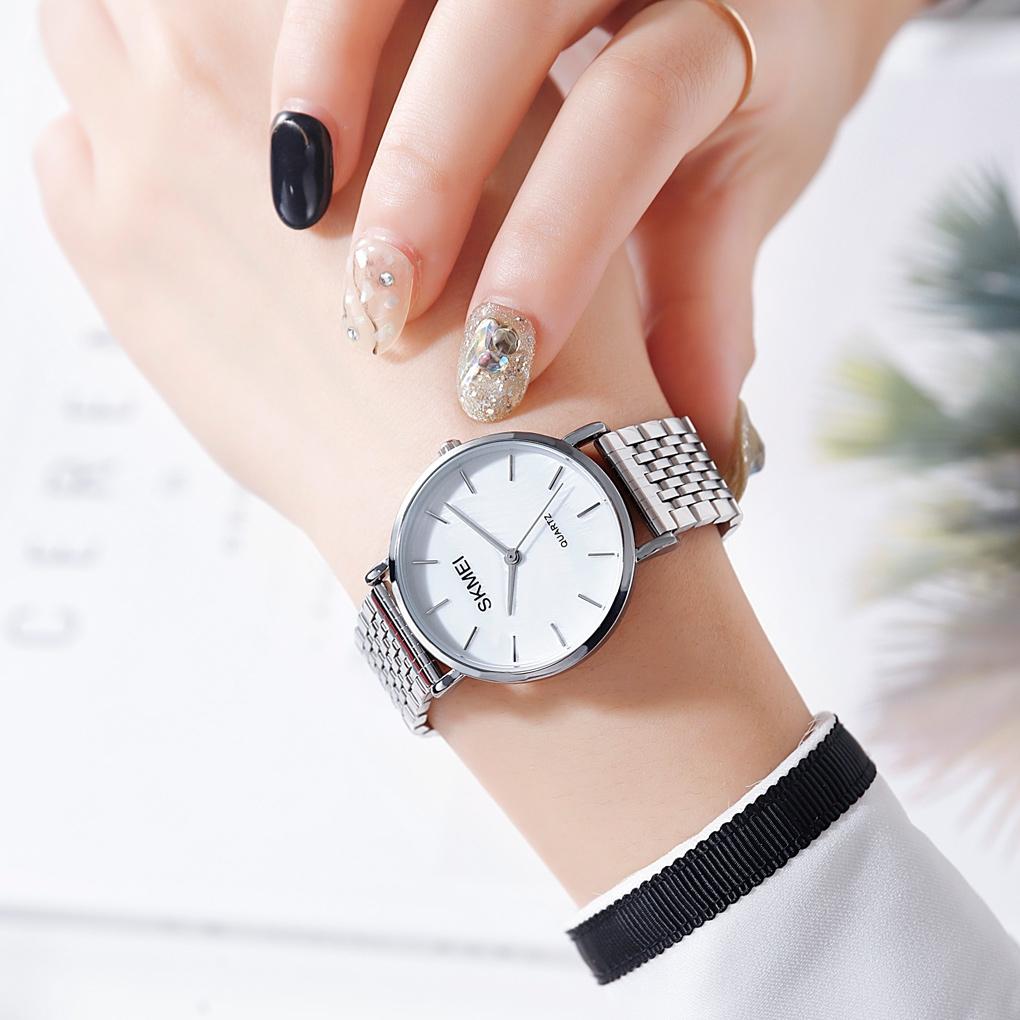 Light & Thin Waterproof Quartz Watch for Women with Steel Band - Simple & Stylish 6