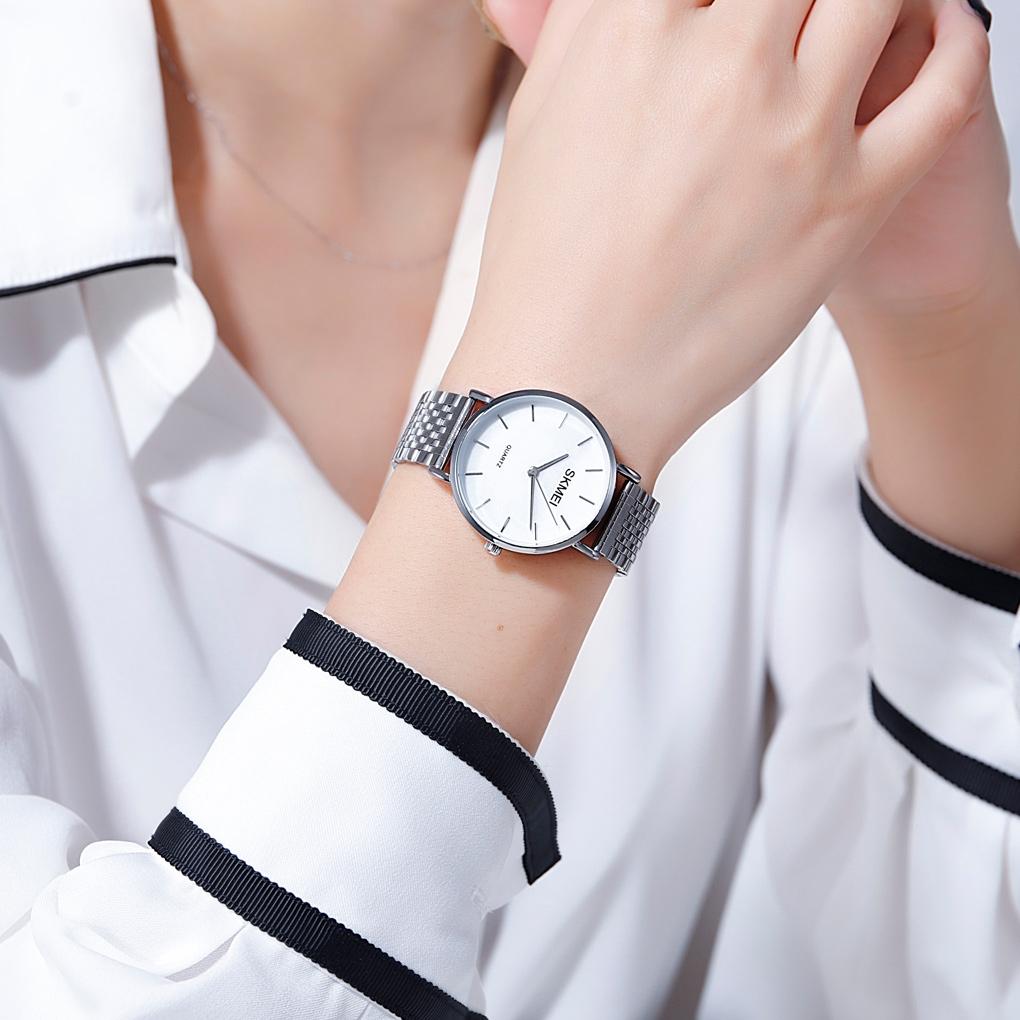 Light & Thin Waterproof Quartz Watch for Women with Steel Band - Simple & Stylish 7