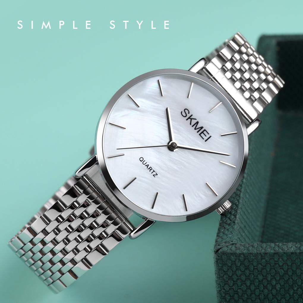 Light & Thin Waterproof Quartz Watch for Women with Steel Band - Simple & Stylish 12