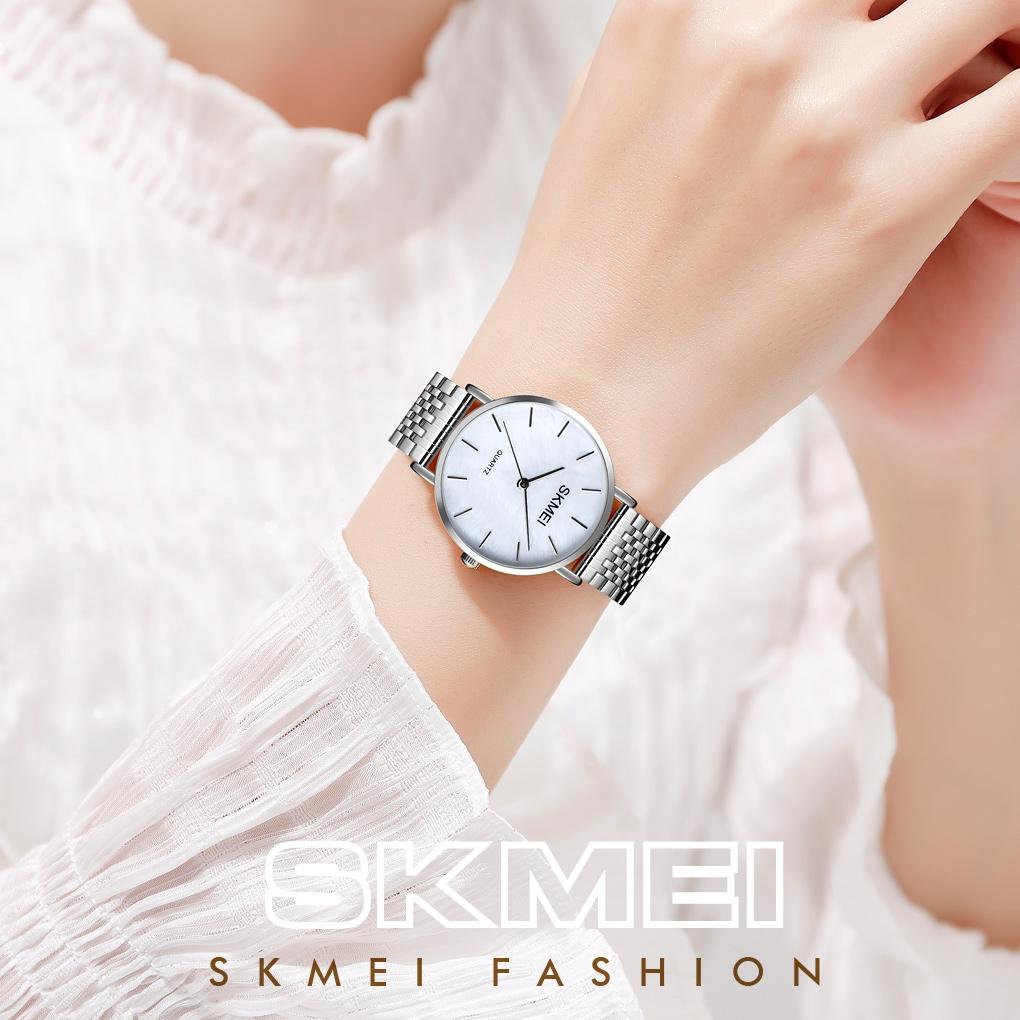 Light & Thin Waterproof Quartz Watch for Women with Steel Band - Simple & Stylish 14