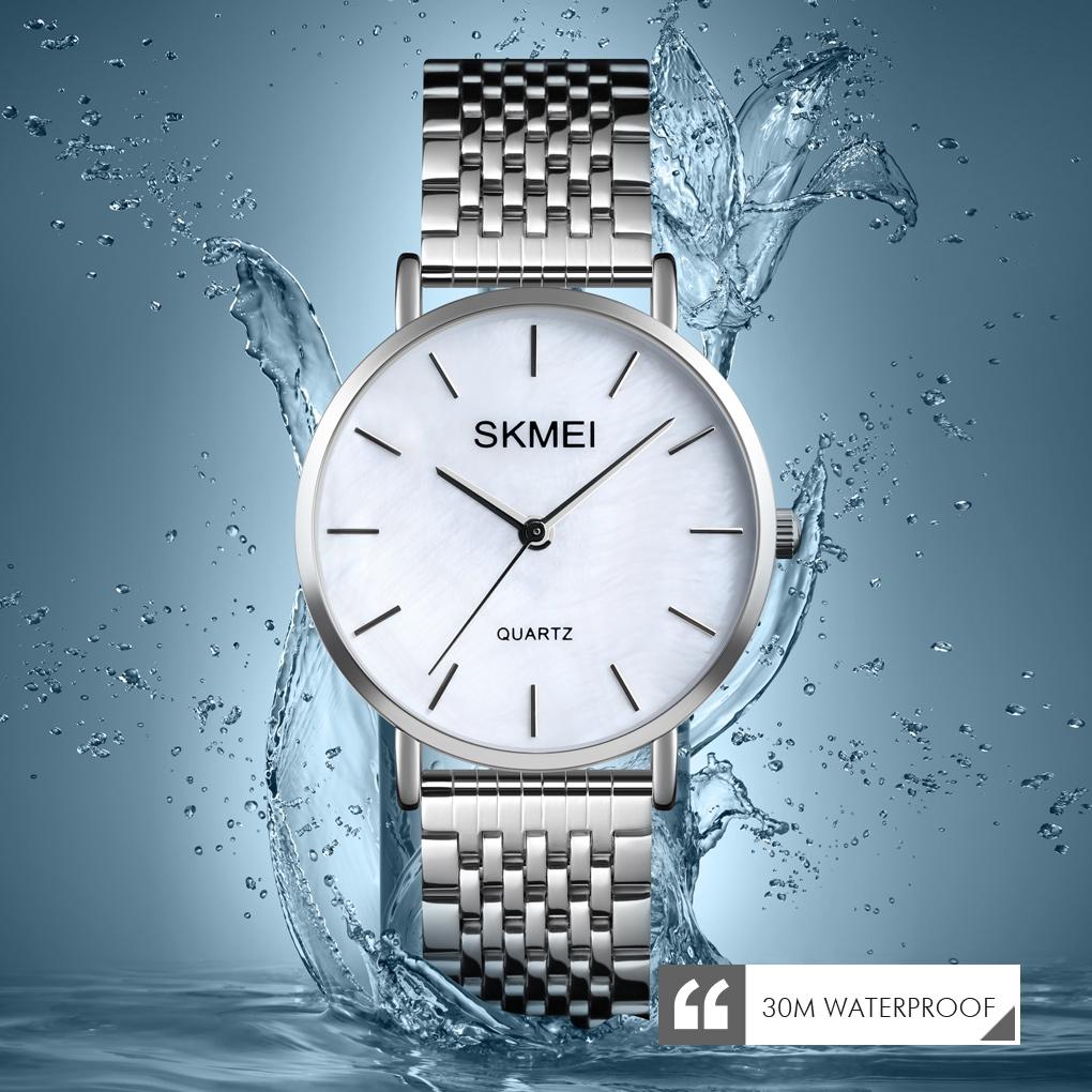 Light & Thin Waterproof Quartz Watch for Women with Steel Band - Simple & Stylish 15