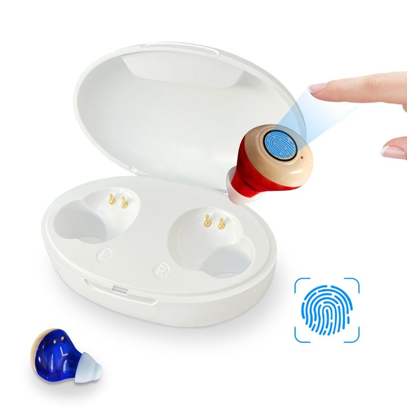 Rechargeable Tws Sound Amplifier For Deaf Red / Blue 3