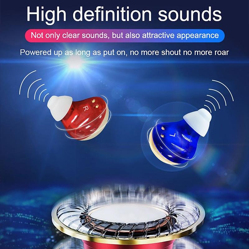 Rechargeable Tws Sound Amplifier For Deaf Red / Blue 5