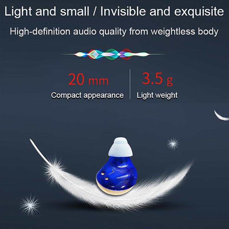 Rechargeable Tws Sound Amplifier For Deaf Red / Blue 7