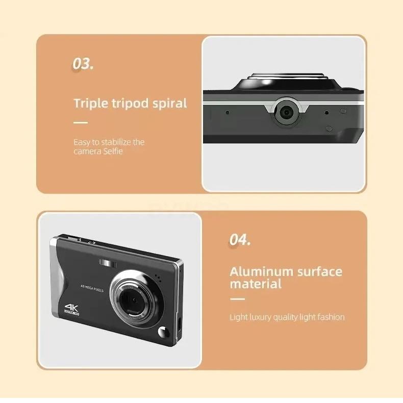 3.0-inch Autofocus 4k Hd Digital Camera with Hd Screen - Black 13