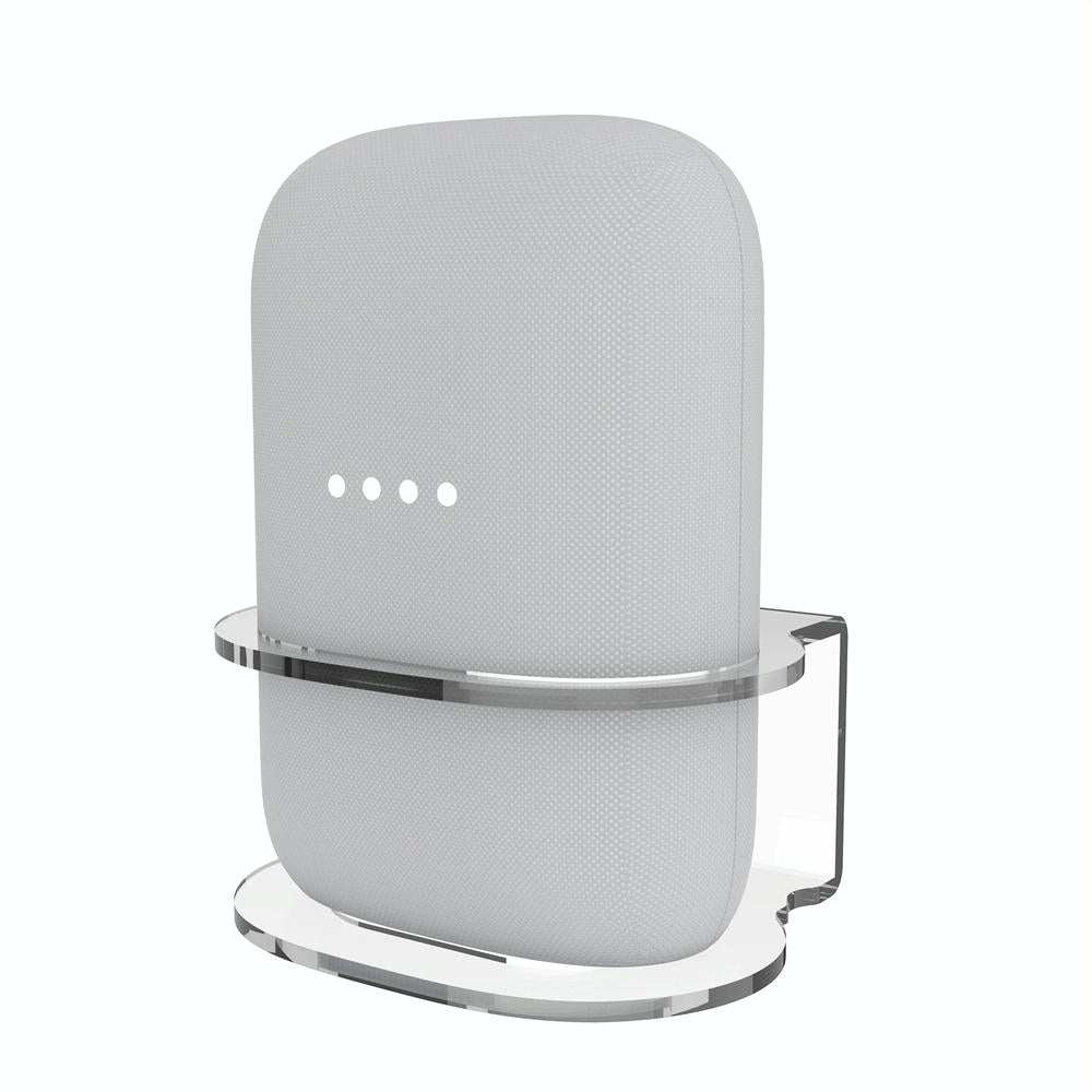 Pair of Wall Mounts for Google Nest Audio - Clear White 3