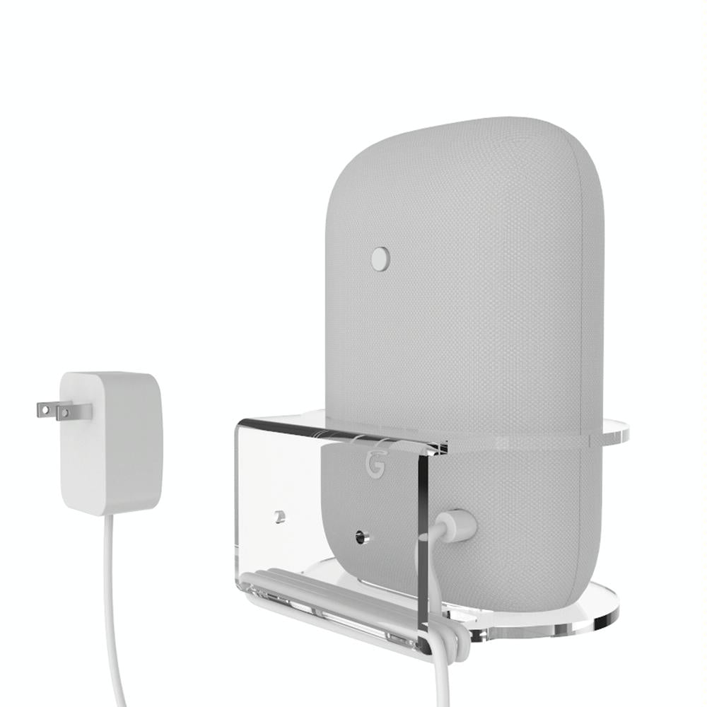 Pair of Wall Mounts for Google Nest Audio - Clear White 5