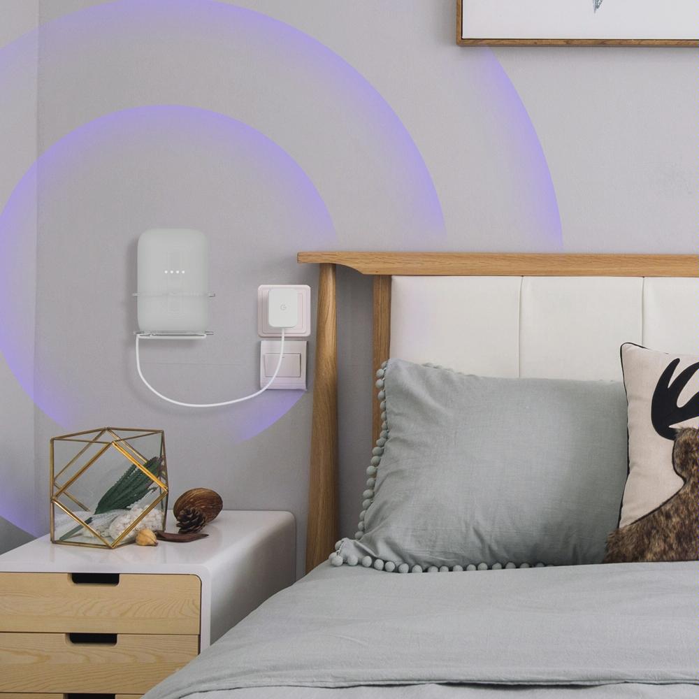 Pair of Wall Mounts for Google Nest Audio - Clear White 6
