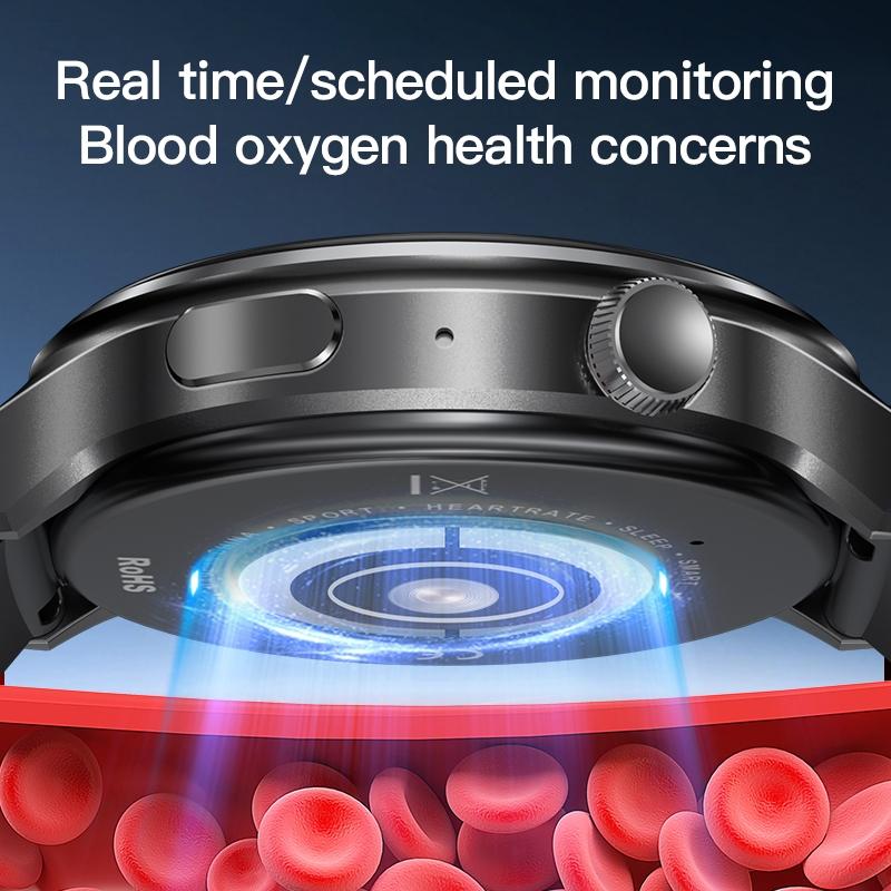1.46 Inch Colour Screen Smart Watch Support Bluetooth Call / Heart Rate Monitoring - Black 5