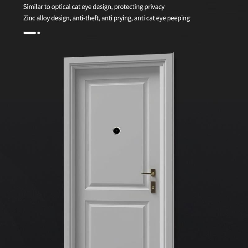 1080P Wifi Smart Cat Eye Video Doorbell With 4.3 Ips Lcd Screen And Infrared Night Vision Black 5