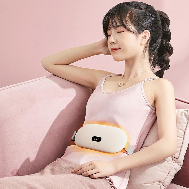 Smart Massage Belt For Abdomen & Waist Electric & Warm - Pink 2000Mah 3
