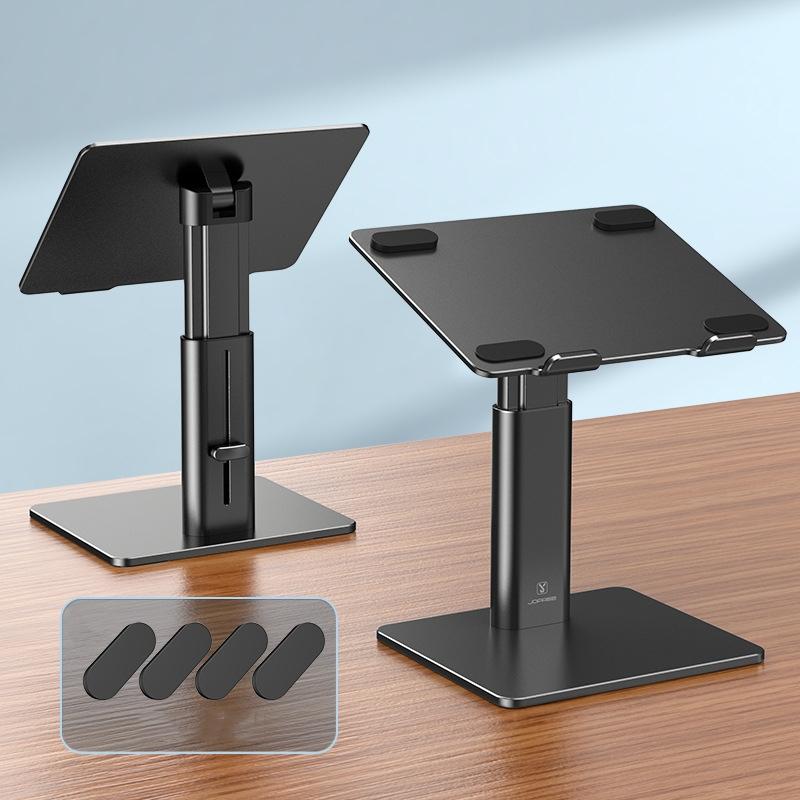 Black Portable Aluminum Laptop Support - Lifting and Raising 3