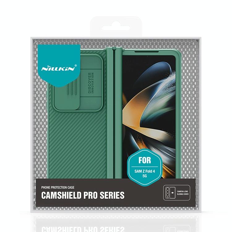 For Samsung Galaxy Z Fold4 5G Mirror Pro Camshield Case Set - Blue 8