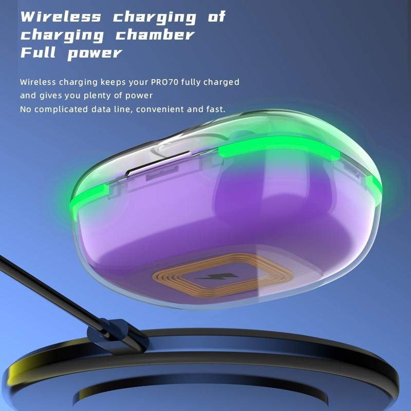 Intelligent Bluetooth Earphones with Wireless Charging - Black 5